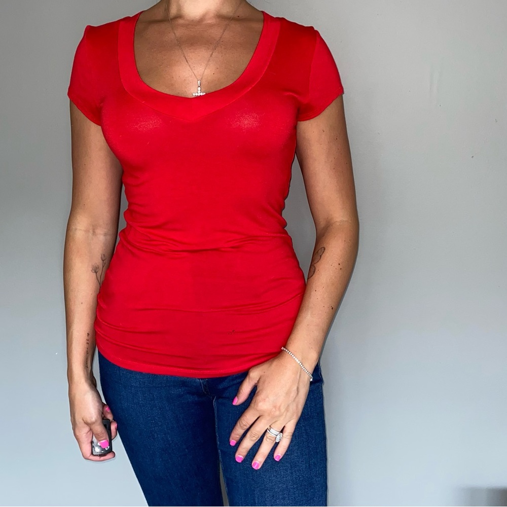 Bright Red Tee Shirt